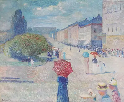 Frühling auf der Karl Johans gate Edvard Munch